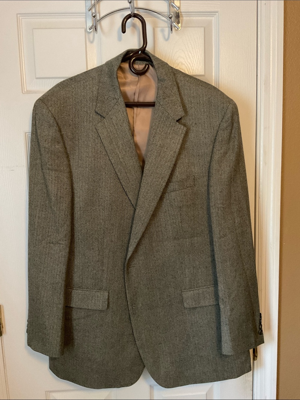Lauren Ralph Lauren 100% Lambs Wool Double Button Business Suit Blazer Size 50L